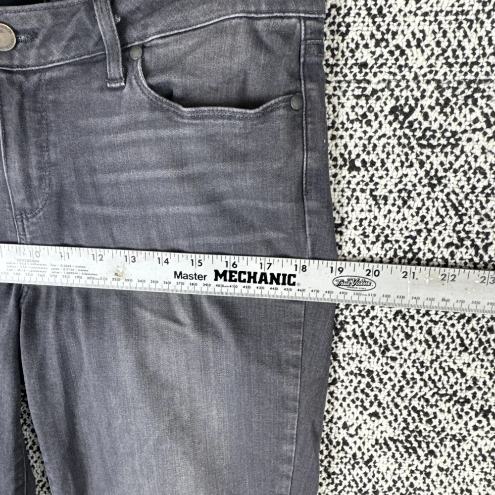 Paige Verdugo Ankle Jeans Womens 32 (FITS 33 X 29) Gray Tapered Leg Stretch‎